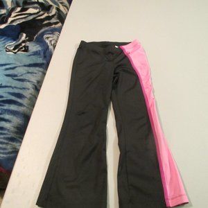 Black & Pink Danskins Dance Pants Size Small 6/6X